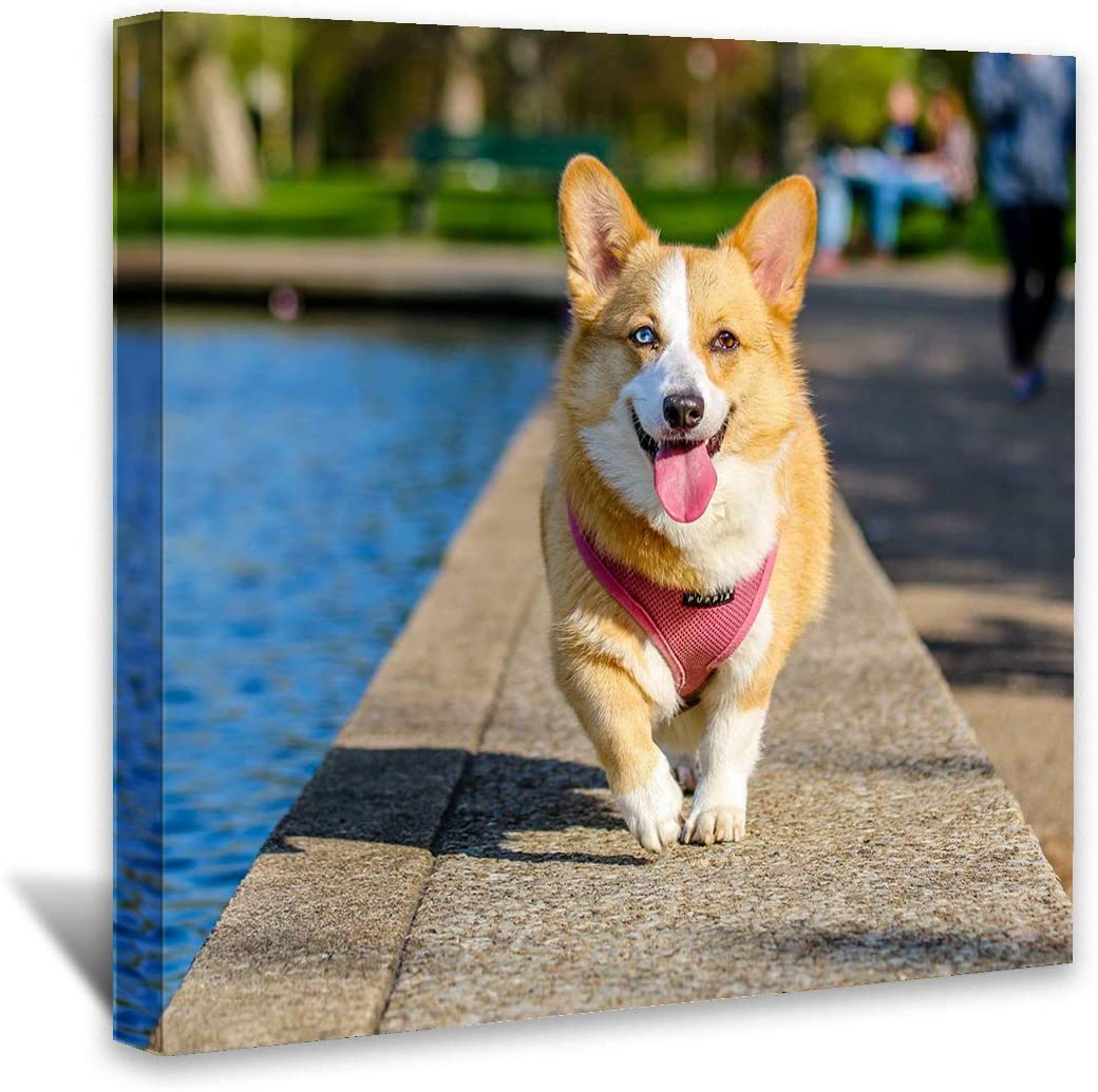 Canvas Prints With Your Photo Custom Canvas Wall Art Personalized Canvas Pictures, Customized To Any Style, Us Factorygifts For Family, Wedding, Friends, Home Decoration, Pet Animal Wrapped Canvas Colorful Oversized 41In Painting Prints And Posters Art