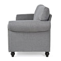 3 Seater Sofa. Grey Foam Fabric