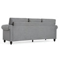 3 Seater Sofa. Grey Foam Fabric