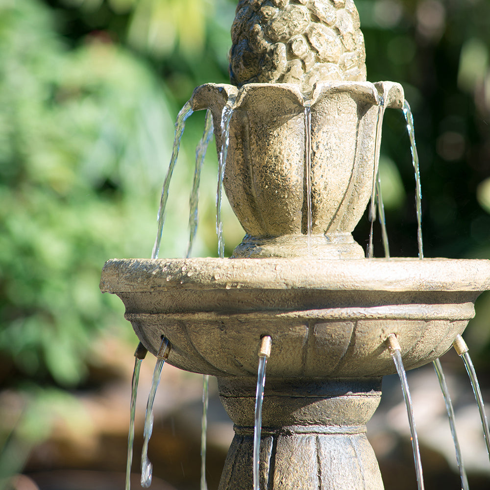 31.5x31.5x29.5" Classic 3 Tier Garden Water fountain beige-garden &