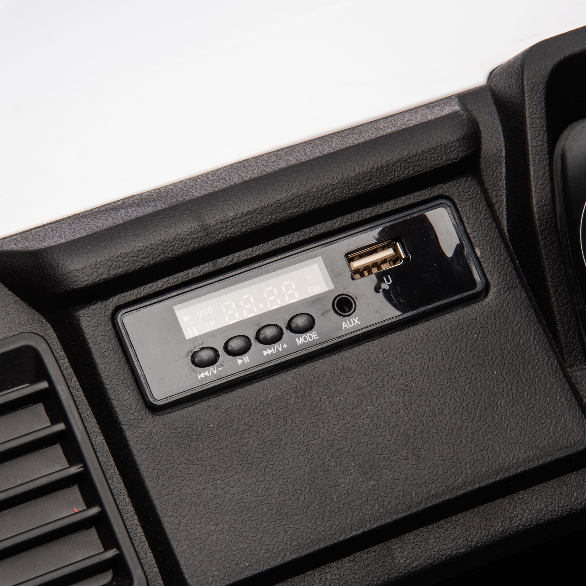 12V Dual Drive Remote Control Electric Kid Ride On Car,Battery Powered Kids Ride On Car White, 4 Wheels Children Toys Vehicle,Led Headlights,Remote Control,Music,Usb. White Polyethylene