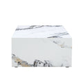 Modern Mdf Coffee Table With Marble Pattern 39.37X23.62X11.81 Inches Stylish And Durable Design W1151119518 White Mdf