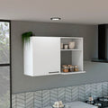 Kitchen Wall Cabinet Burwood, White Finish White Particle Board