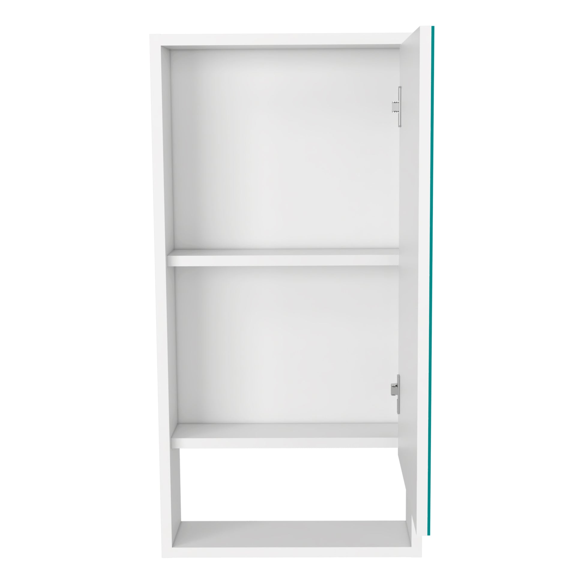 Medicine Cabinet Irvine, One External Shelf, White Finish White Particle Board