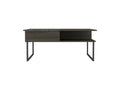 Lift Top Coffee Table Juvve, One Shelf, Carbon Espresso Onyx Finish Espresso Particle Board