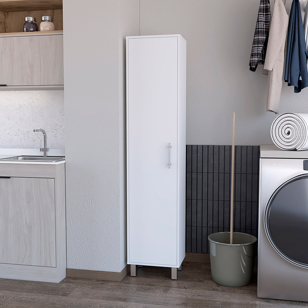 Storage Cabinet Buccan, Five Shelves, White