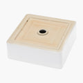 15X15 Inch White Ceramic Square Vessel Bathroom Sink White Ceramic