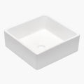 15X15 Inch White Ceramic Square Vessel Bathroom Sink White Ceramic