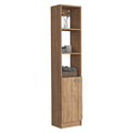 Linen Cabinet Emmett,Two Interior Shelves, Pine Finish Espresso Particle Board