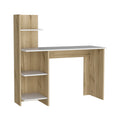 Desk Wichita, Four Shelves, Light Oak White Finish Multicolor Particle Board