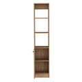 Linen Cabinet Emmett,Two Interior Shelves, Pine Finish Espresso Particle Board