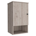 Medicine Cabinet Porto, Two Internal Shelves, Light Gray Finish Light Gray Particle Board