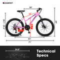 S26103 26 inch Mountain Bike for Teenagers Girls pink-steel