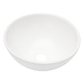 13X13 Inch White Ceramic Circular Vessel Bathroom Sink White Ceramic