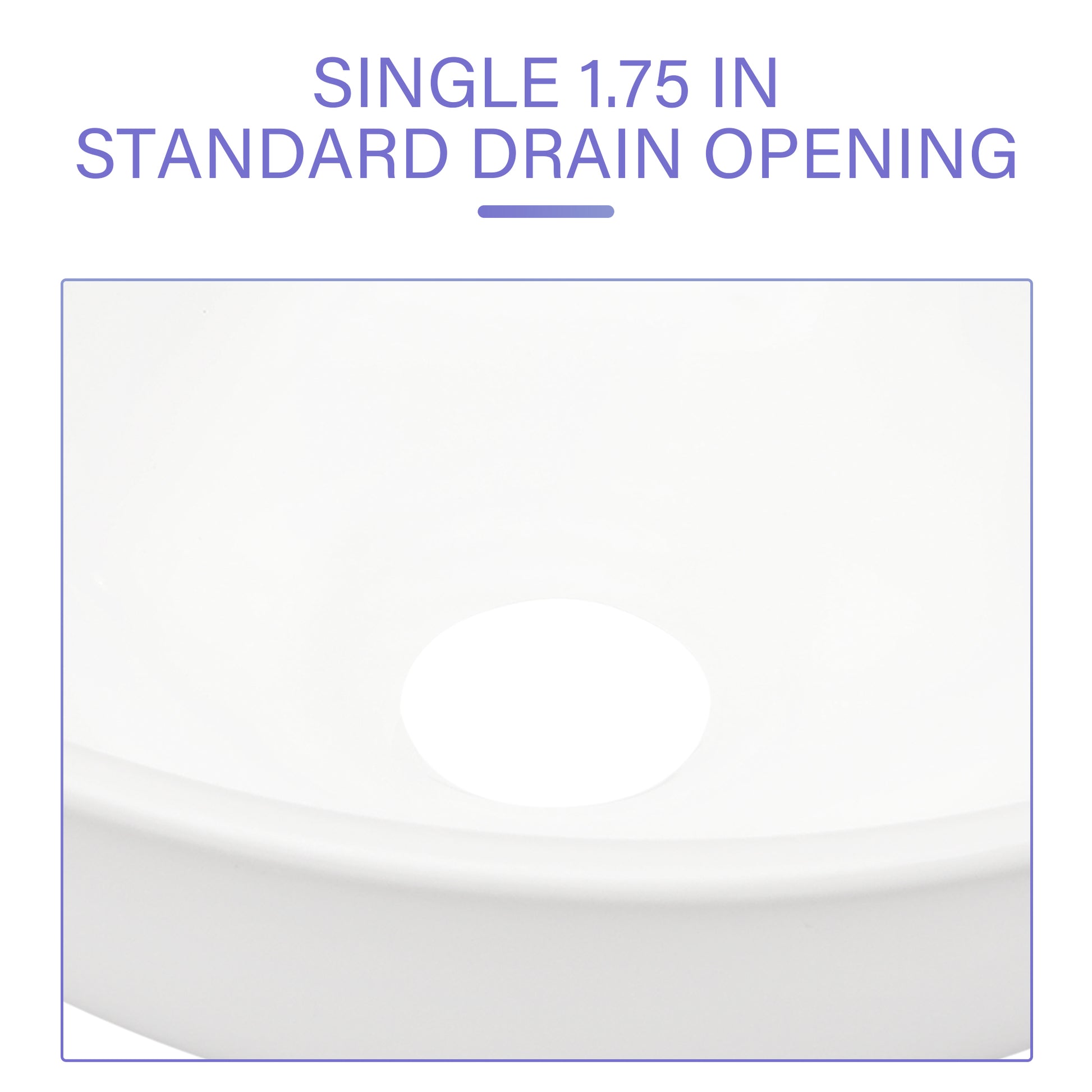 13X13 Inch White Ceramic Circular Vessel Bathroom Sink White Ceramic