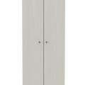 Storage Cabinet Pipestone, Double Door, Pearl Finish White Particle Board