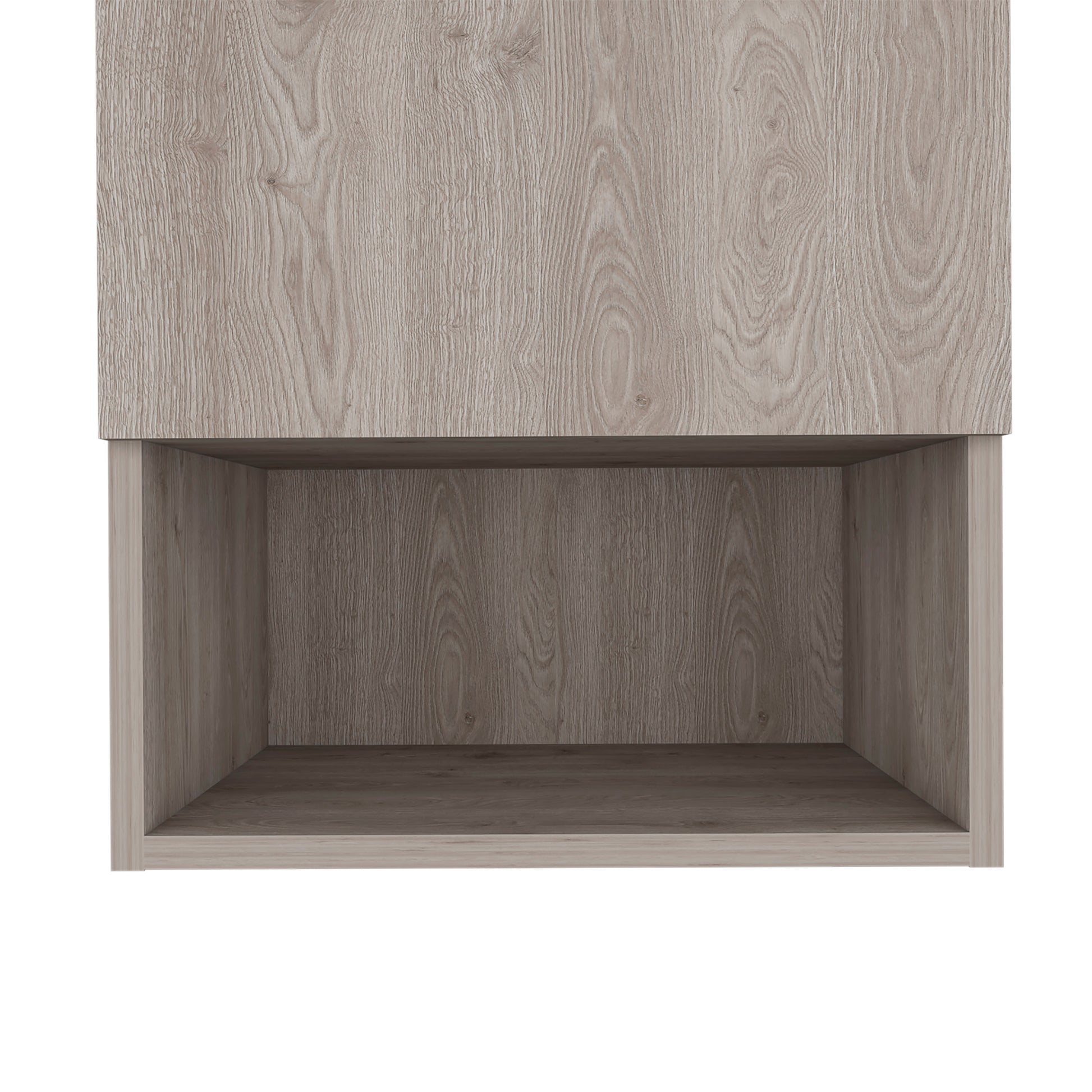 Medicine Cabinet Porto, Two Internal Shelves, Light Gray Finish Light Gray Particle Board