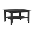 Coffee Table San Jose, One Shelf, Black Wengue Finish Black Particle Board