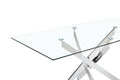 Bl 16080 Clear Glass Sliver Table Clear Glass Top Clear Glass