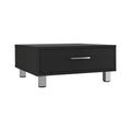 Coffee Table Albuquerque, One Drawer, Black Wengue Finish Black Particle Board