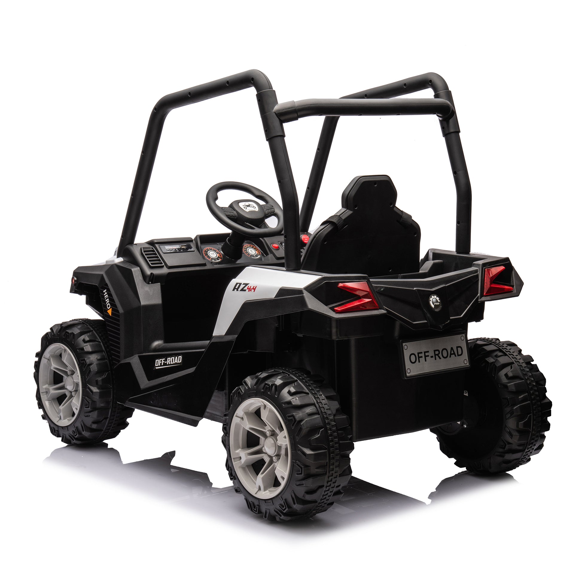 12V Dual Drive Remote Control Electric Kid Ride On Car,Battery Powered Kids Ride On Car White, 4 Wheels Children Toys Vehicle,Led Headlights,Remote Control,Music,Usb. White Polyethylene