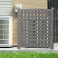 Air Conditioner Fence Screen Outside, Cedar Privacy Fence 3 Panels To Hide Ac & Trash Enclosure, 32