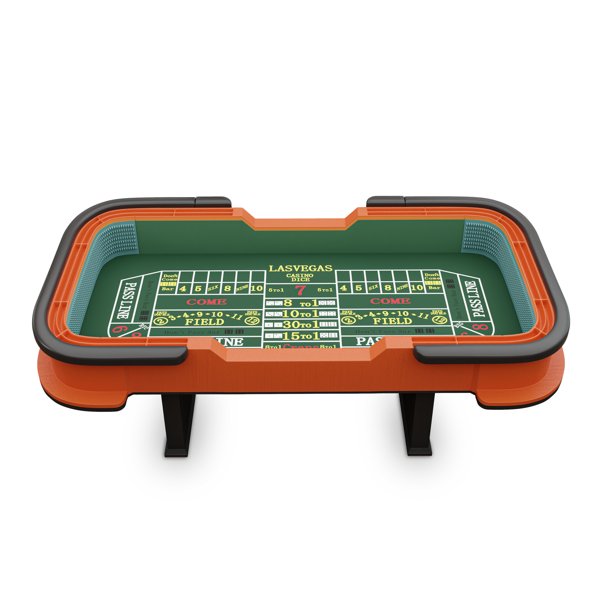 93" Classic Craps Dice Game Poker Table Green Green Wood