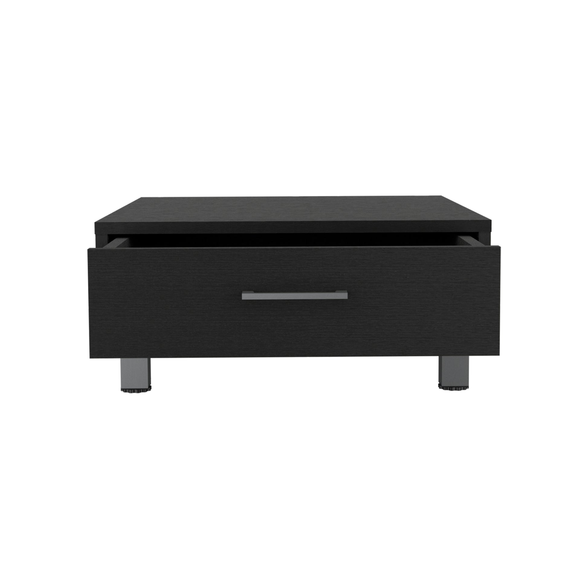 Coffee Table Albuquerque, One Drawer, Black Wengue Finish Black Particle Board