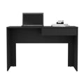 Computer Desk Harrisburg, One Drawer, Black Wengue Finish Black Particle Board