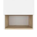 Medicine Cabinet Porto, Two Internal Shelves, Light Oak White Finish Light Oak Particle Board