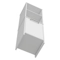 Kitchen Pantry Feery, Single Door Cabinet, Interior And External Shelves, White Finish White Particle Board