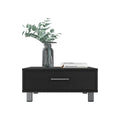 Coffee Table Albuquerque, One Drawer, Black Wengue Finish Black Particle Board