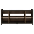 Shoe Rack Augusta, Eight Shoe Capacity, Espresso Mahogany Finish Espresso Particle Board