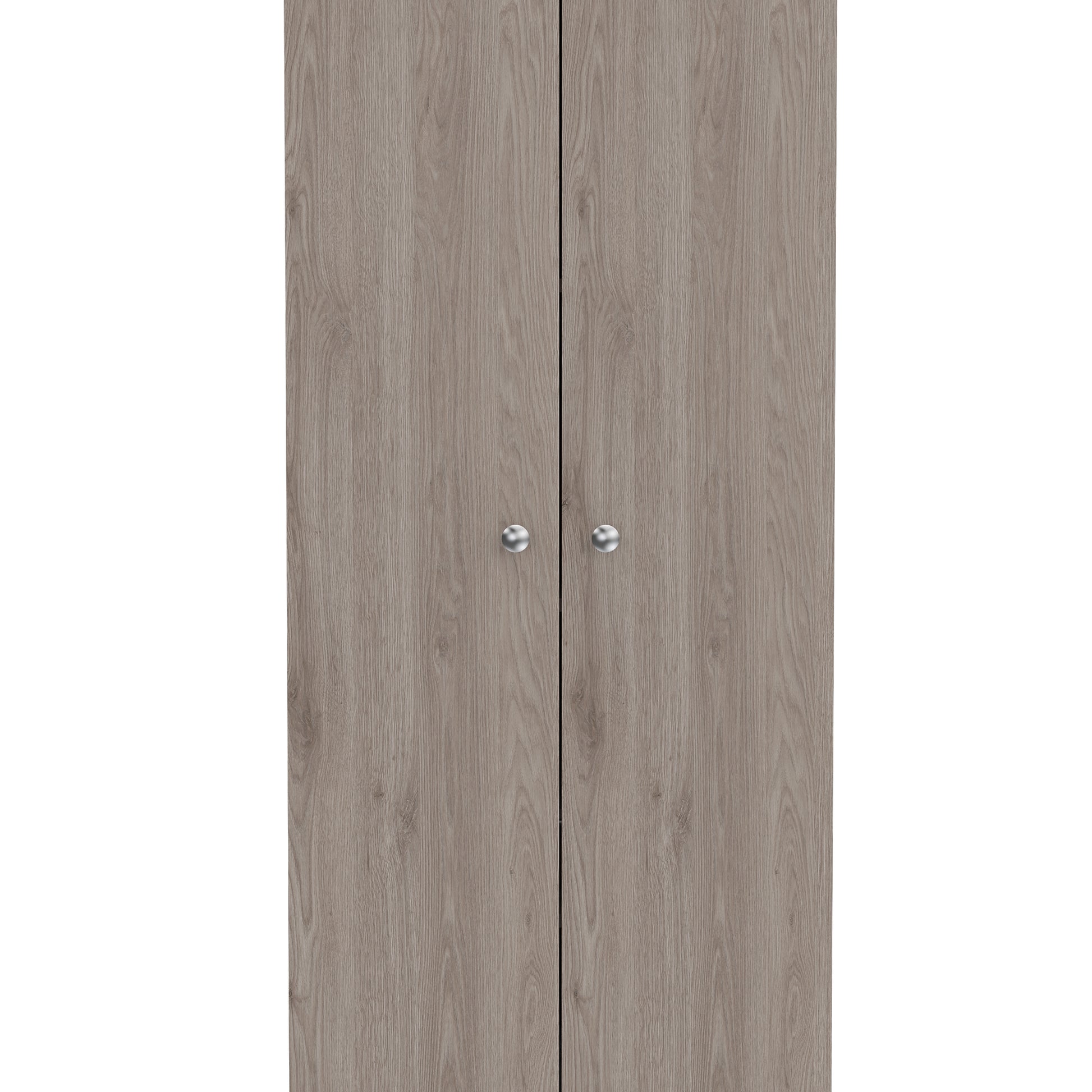 Storage Cabinet Pipestone, Double Door, Light Gray Finish Light Gray Particle Board