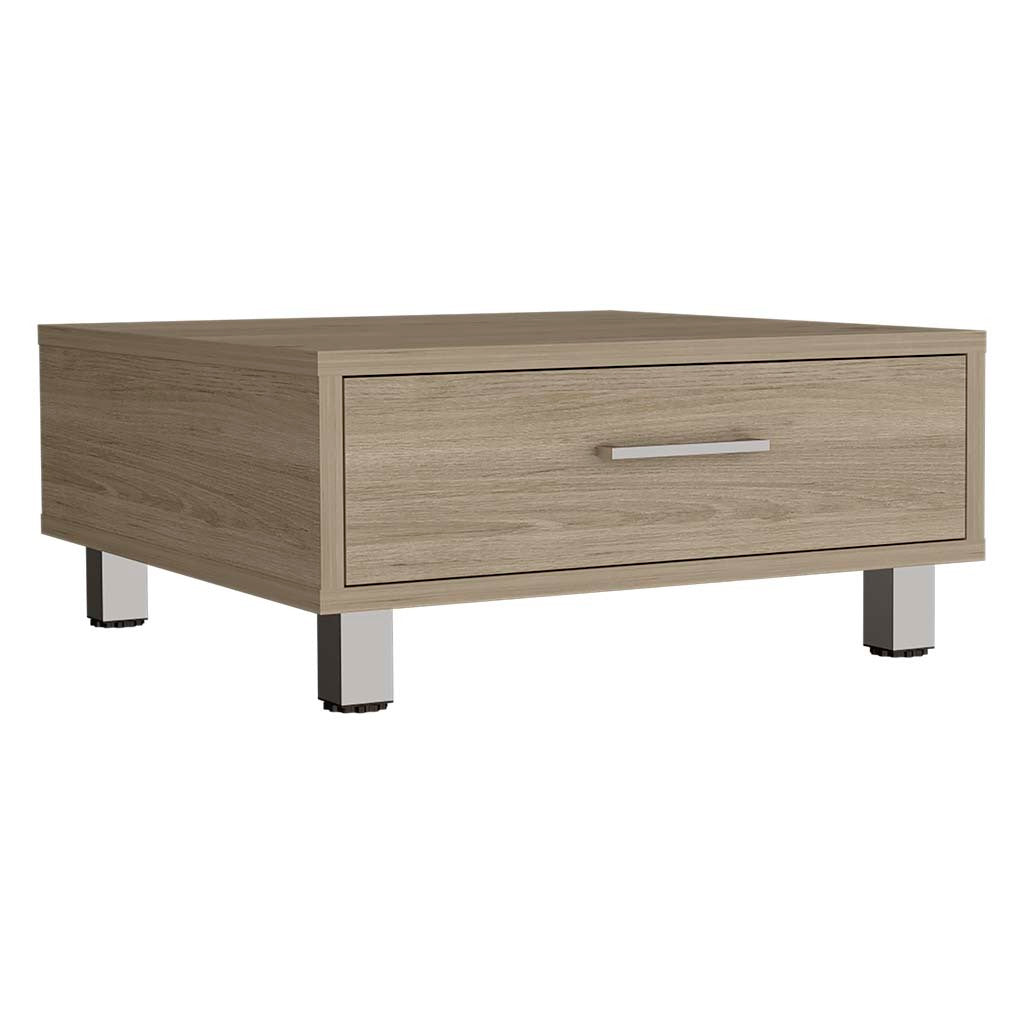 Coffee Table Albuquerque, One Drawer, Light Pine Finish Beige Particle Board