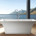 Freestanding Bathtub Faucet With Hand Shower Chrome Metal