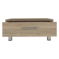 Coffee Table Albuquerque, One Drawer, Light Pine Finish Beige Particle Board