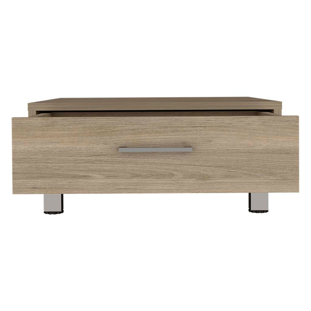Coffee Table Albuquerque, One Drawer, Light Pine Finish Beige Particle Board