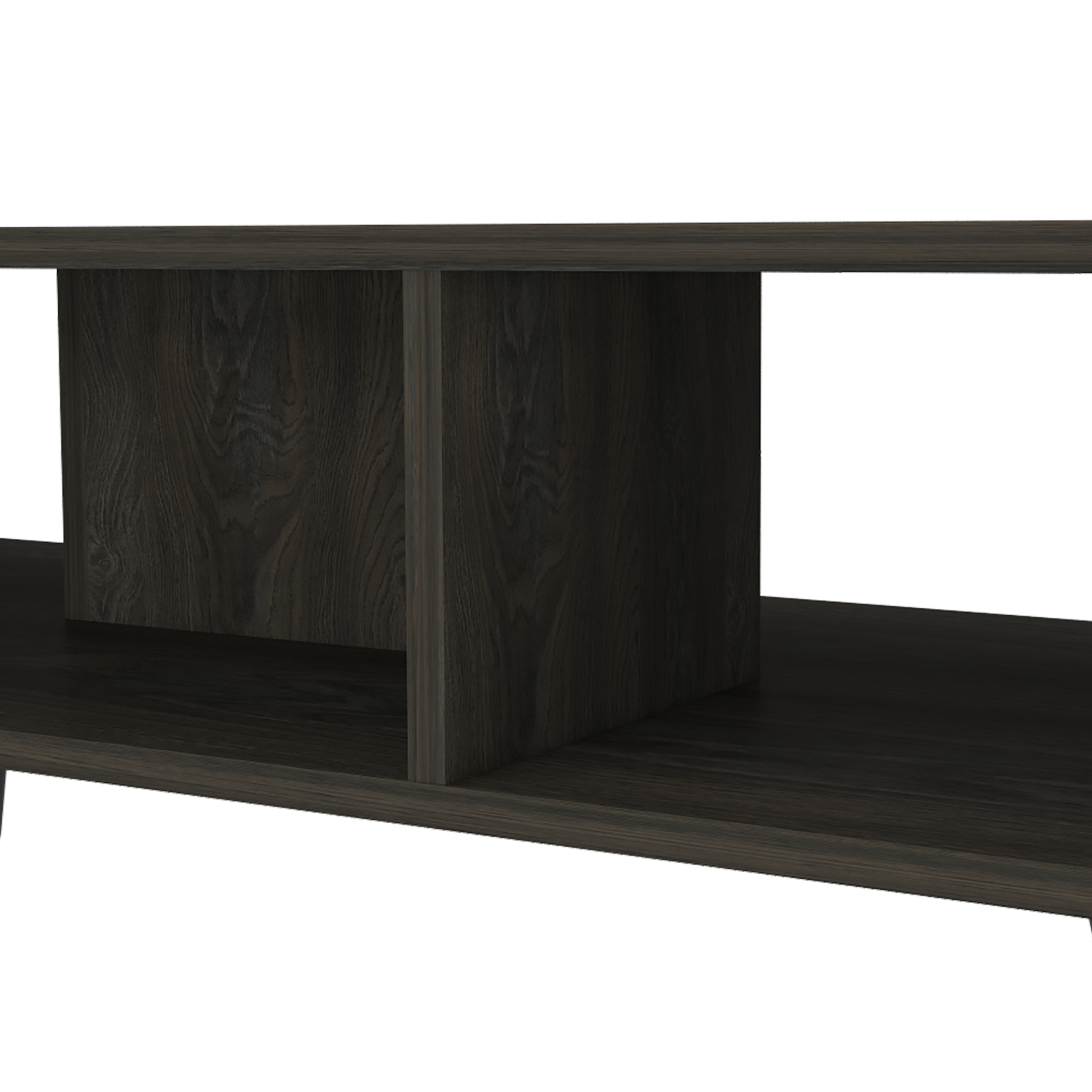 Coffee Table Minnesota, Two Shelves, Carbon Espresso Finish Espresso Particle Board