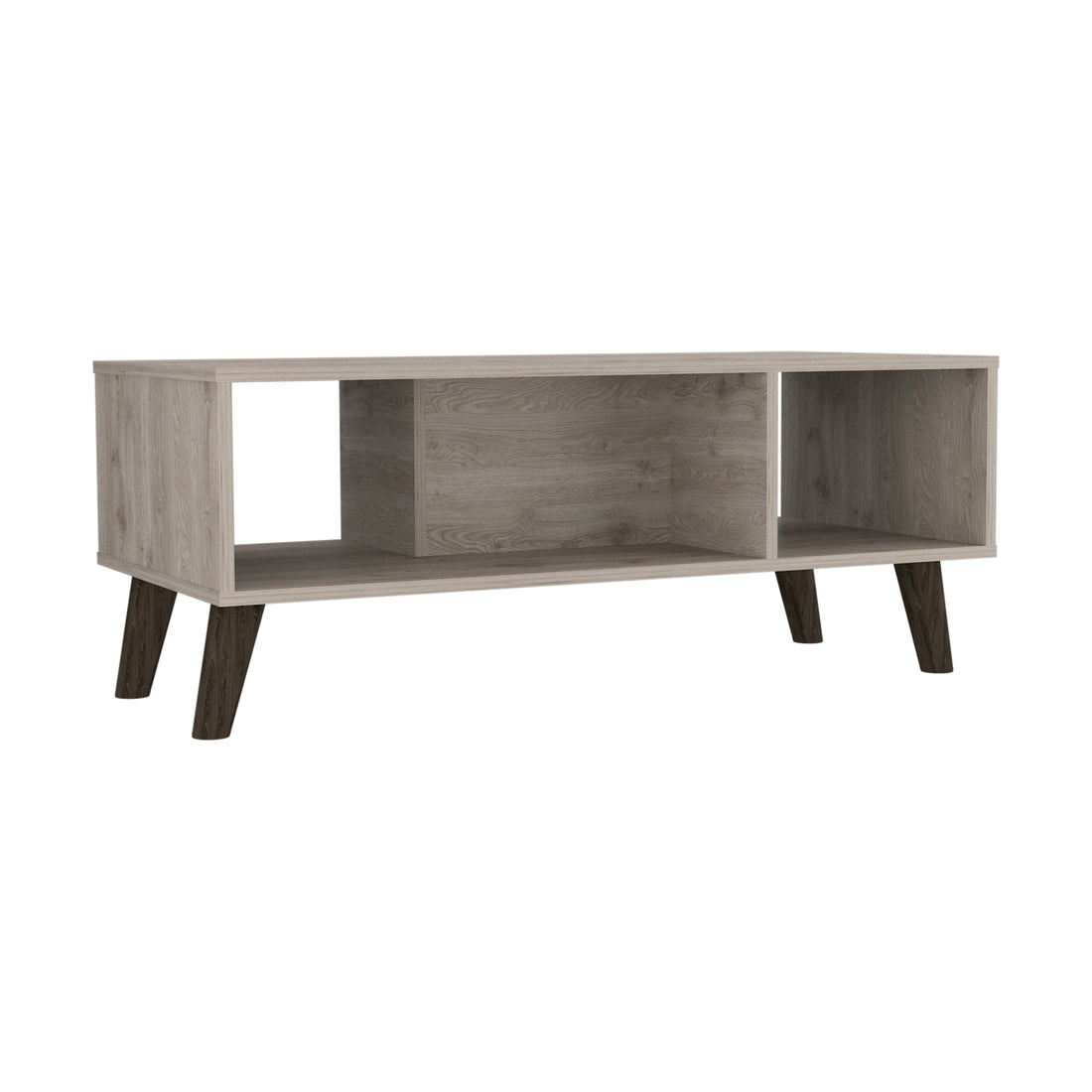 Coffee Table Plex, Two Open Shelves, Four Legs,