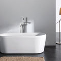 Freestanding Bathtub Faucet With Hand Shower Brushed Nickel Metal