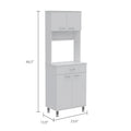 Pantry Piacenza,Two Double Door Cabinet, White