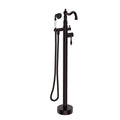 Freestanding Bathtub Faucet With Hand Shower Oil Rubbed Bronze Metal