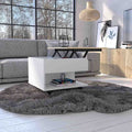 Lift Top Coffee Table Mercuri, Casters, White Light Oak Finish White Light Oak Particle Board