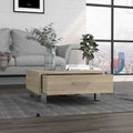 Coffee Table Albuquerque, One Drawer, Light Pine Finish Beige Particle Board