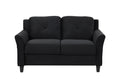 Fashion Living Room Three Piece Sofa Set, Living Room Set Antique Black Polyester