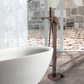 Freestanding Bathtub Faucet With Hand Shower Oil Rubbed Bronze Metal