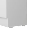 Storage Cabinet Pipestone, Double Door, White Finish White Particle Board