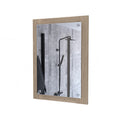 Bathroom Mirror Epic, Frame, Light Pine Finish Beige Particle Board