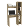 Desk Logan, Five Cubbies, Light Oak Finish Light Oak Particle Board